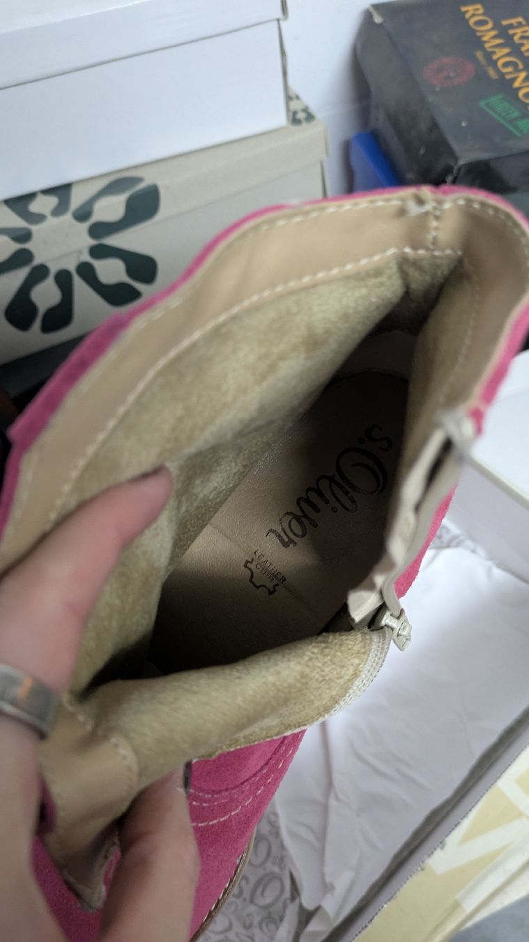 S.Oliver Damenschuhe: S.OLIVER Stiefel pink – Gebraucht aus Morgarten von rra_jvw7 3
