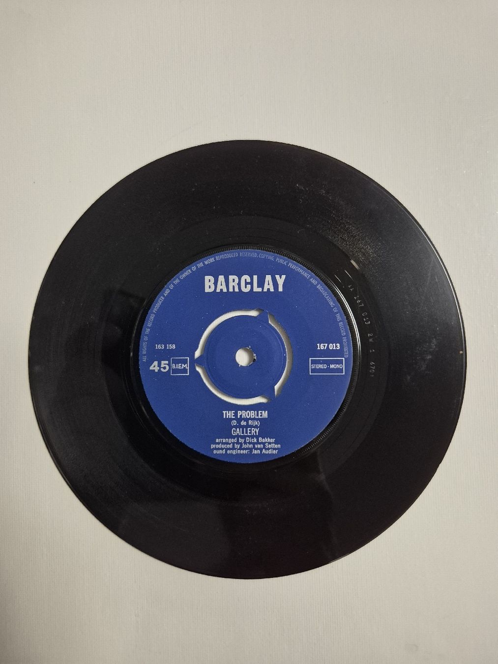 Schallplatten: Gallery - Emptiness Inside -  The problem -  Single 7 – Neu (gemäss Beschreibung) aus Uster von newwave0 3
