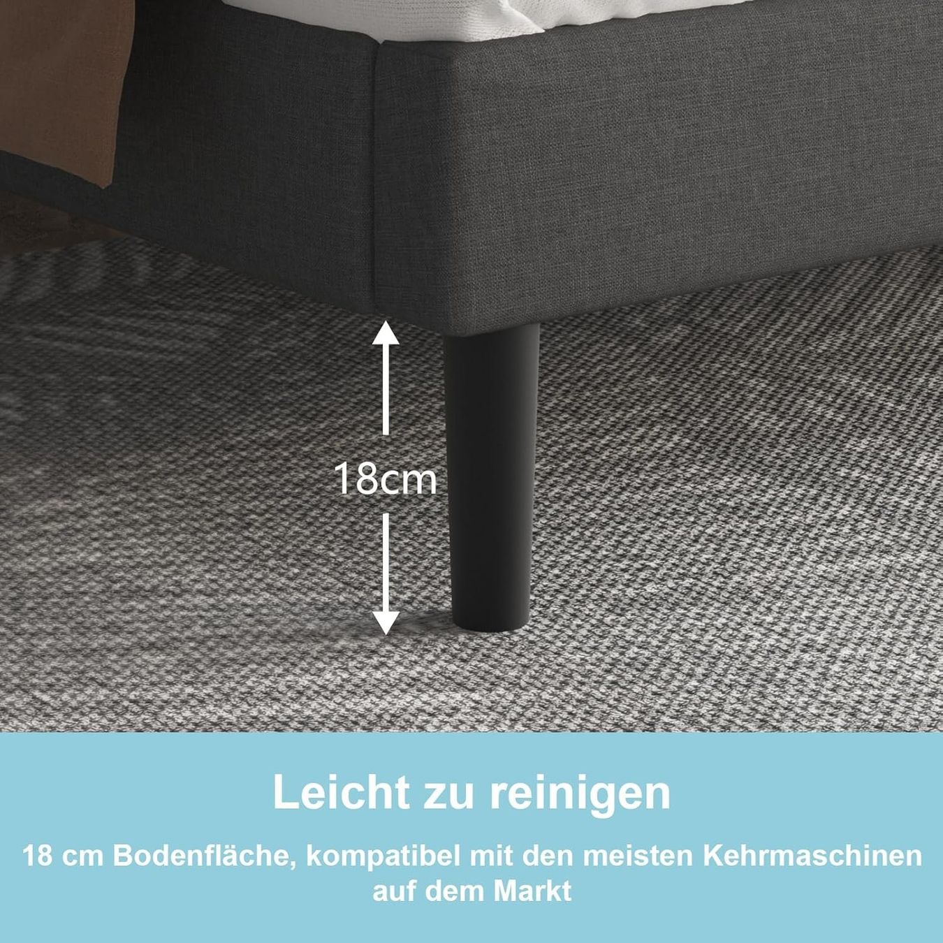 Betten: Polsterbett 90x200 Einzelbett mit Kopfteil Lattenrost – Neu und originalverpackt aus Bremgarten b. Bern von Meeegasales60 5