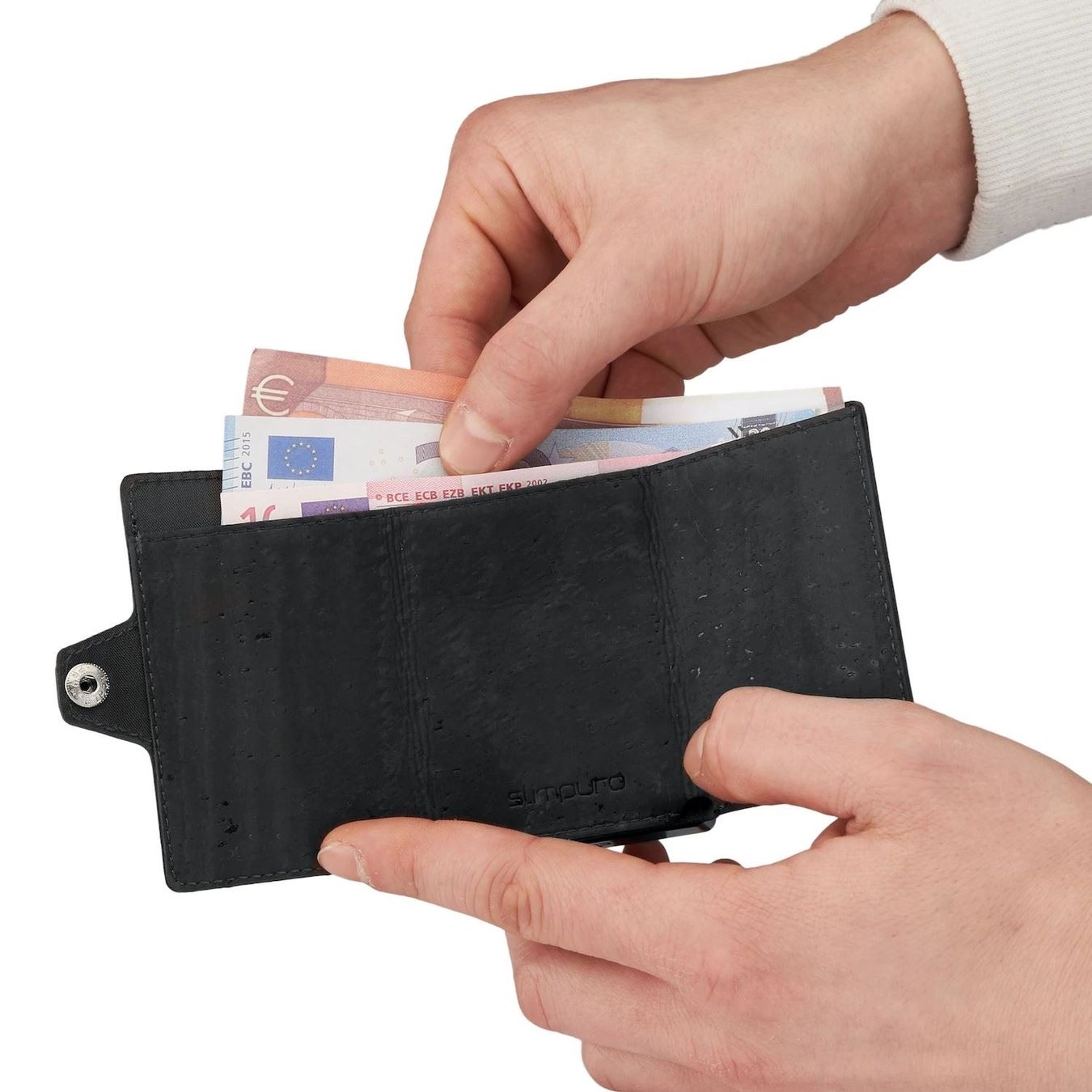 Portafogli: ZNAP 12 - mini Wallet Korkleder Schwarz – Nuovo e nell'imballaggio originale da Wettingen venduto da Swala 4