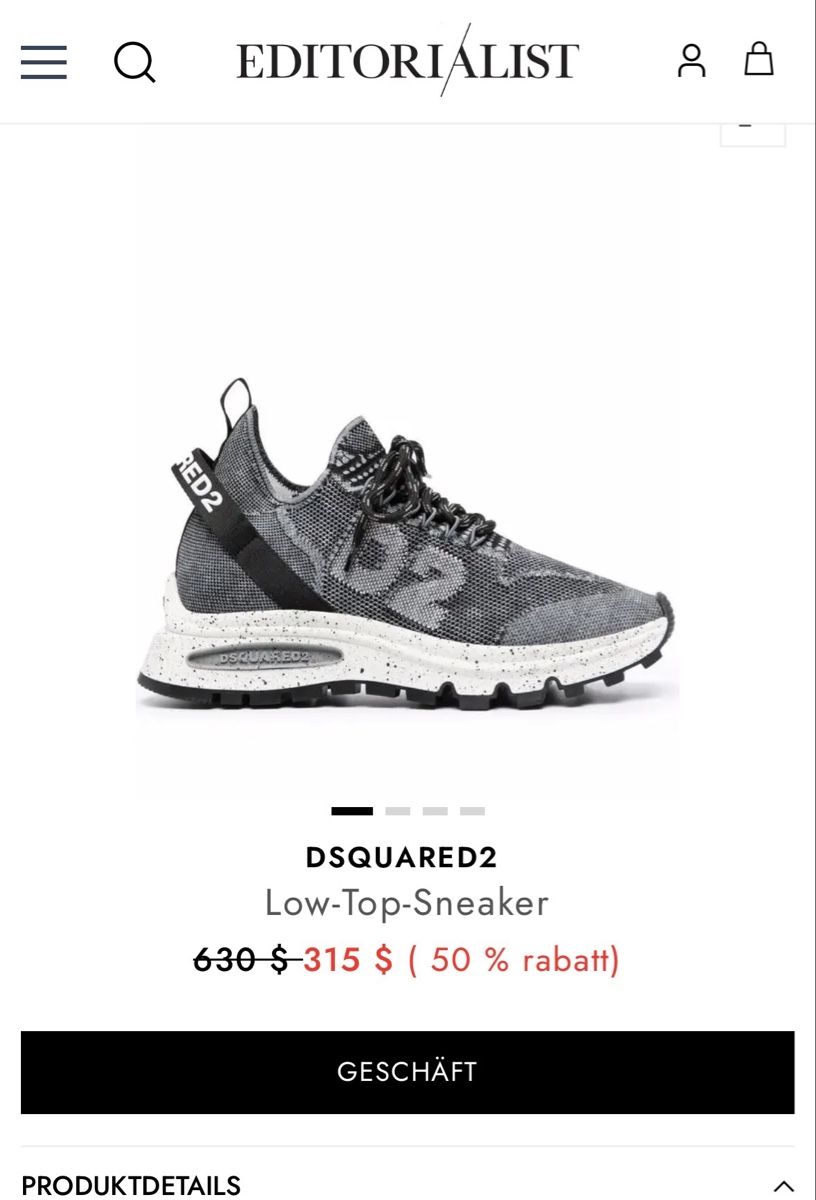 Dsquared2 Scarpe da uomo: Dsquared2 Sneaker Gr. 44 – Usato da Schwende venduto da weesli 8