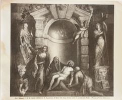 Antike Foto Ed. Alinari, Venedig, Christus im Grab, Tizian