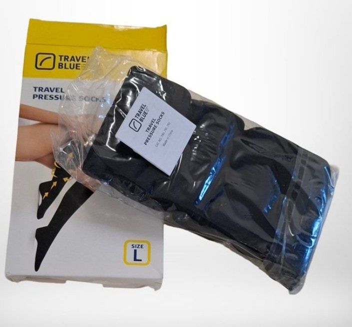 Calze & Collant: TRAVEL PRESSURE SOCKS Grösse L – Nuovo e nell'imballaggio originale da Rüthi (Rheintal) venduto da Balty 1