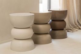NACHTTISCH/ Beistelltisch 2er Set beige - NEU- TOP