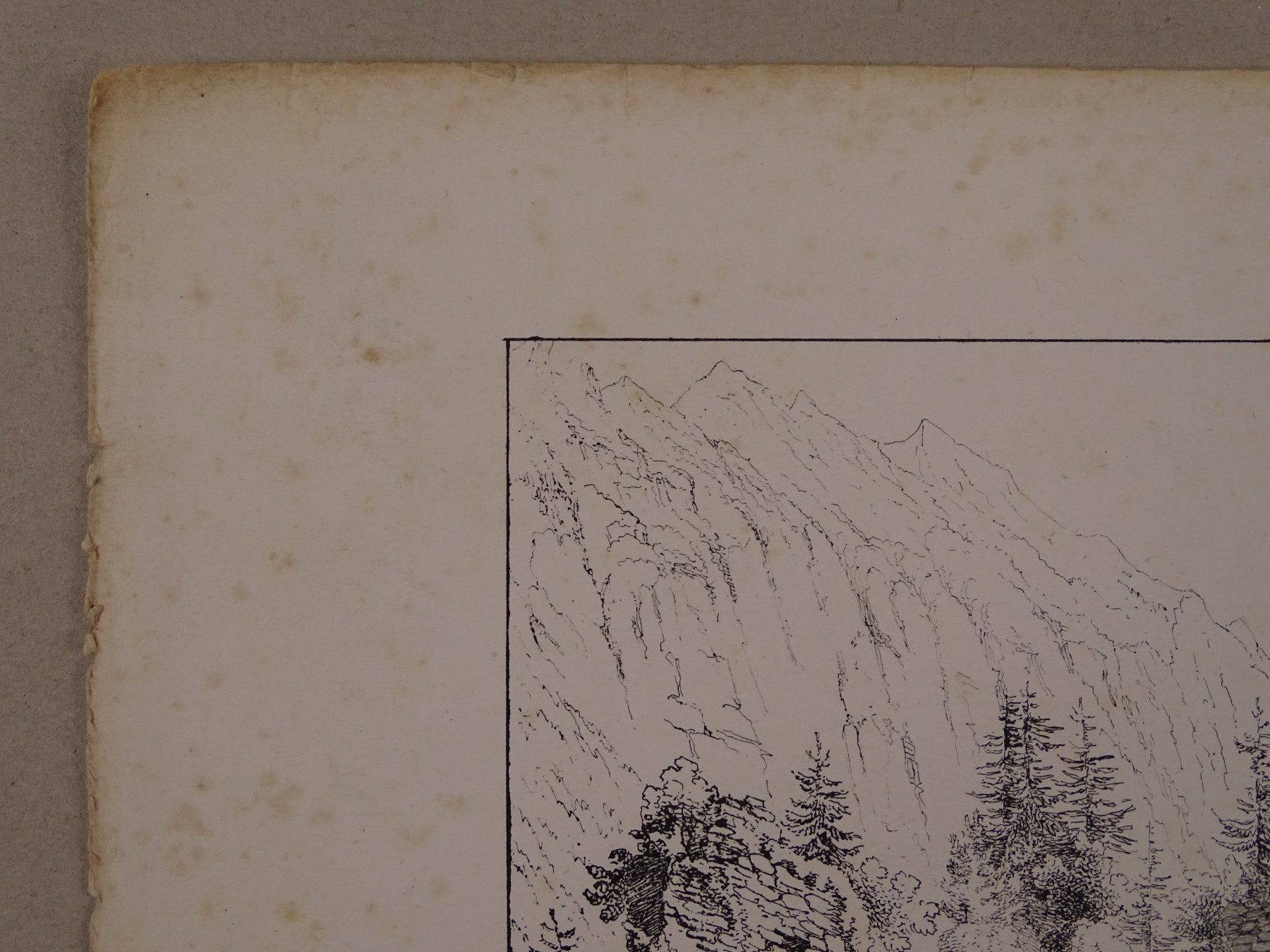 Incisioni: WEISSENAU BERN, FEDERLITHOGRAPHIE 1840 – Usato da Grüningen venduto da Kartensammler 2