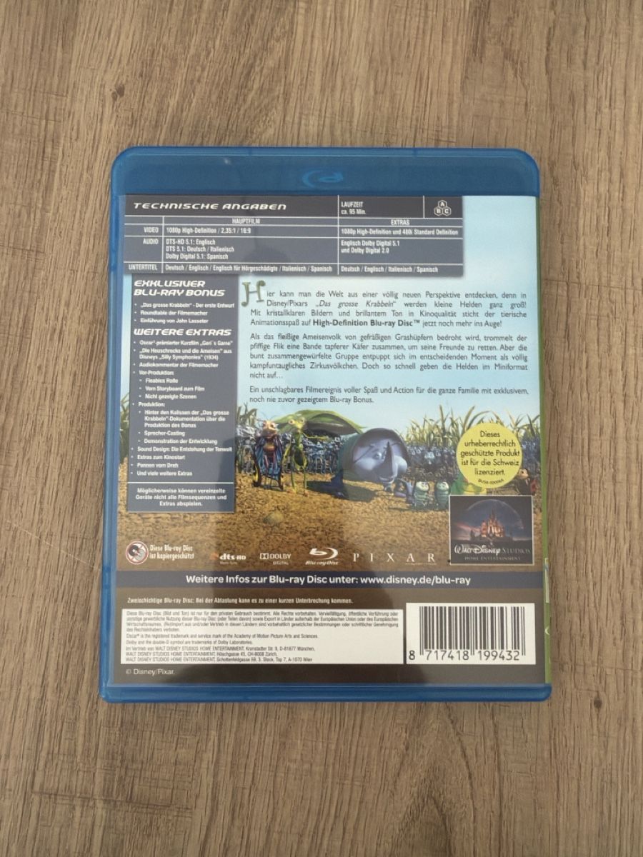 Alle DVDs: Das grosse Krabbeln (1998) BluRay – Gebraucht aus Hagendorn von masterchieff 1