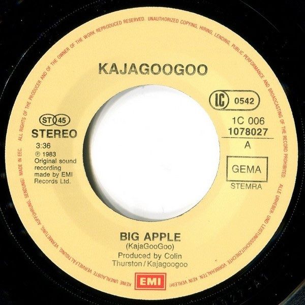 Vinyles: Kajagoogoo – Big Apple – D'occasion à steckborn par veckot 2