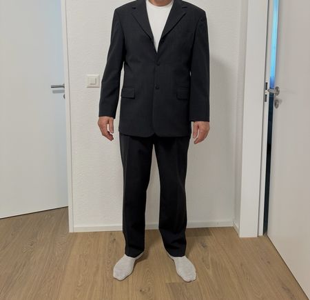 Anzug Perfecto Elegance gestreift Grösse 52 guter Zustand