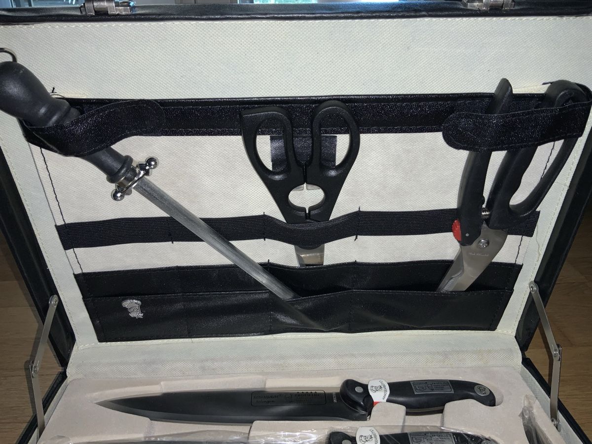 Rosenbaum Coltelli: Rosenbaum Solingen Messer-Gabelset im Koffer – Nuovo e nell'imballaggio originale da Frauenfeld venduto da CSM71 2