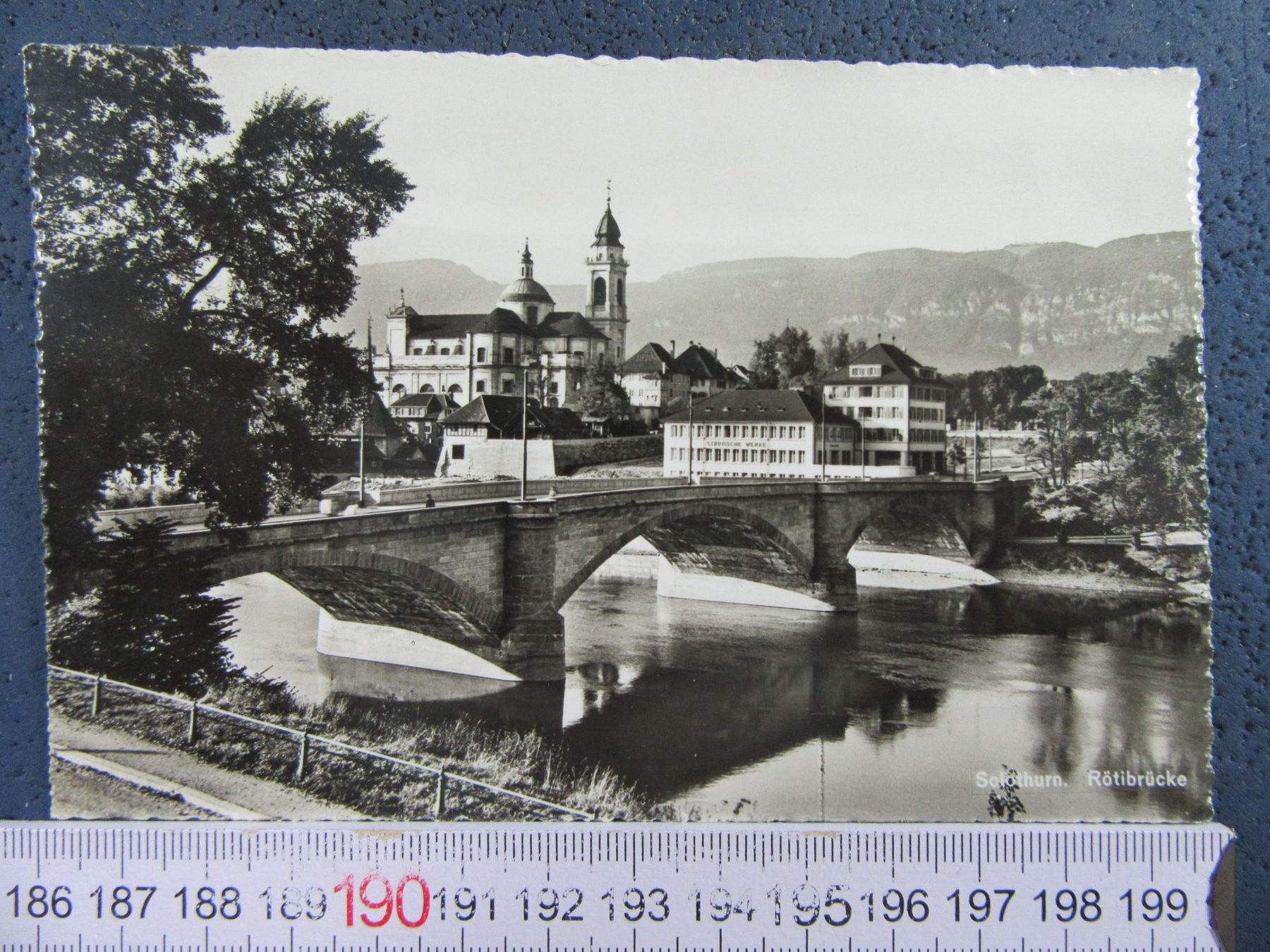 Ansichtskarten: SOLOTHURN RÖTIBRÜCKE 1951 SO AK – Gebraucht aus Ettingen von Hausi4711