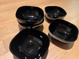 Schalen 6 Stück schwarz