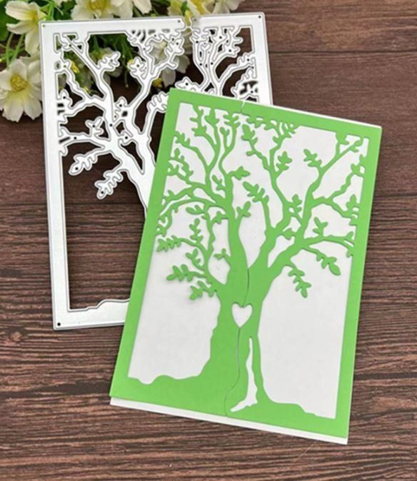 Schablonen: Neues Stanzschablonen-Set  Baum im Rahmen – Neu und originalverpackt aus Effretikon von wenuss