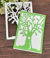 Neues Stanzschablonen-Set  Baum im Rahmen