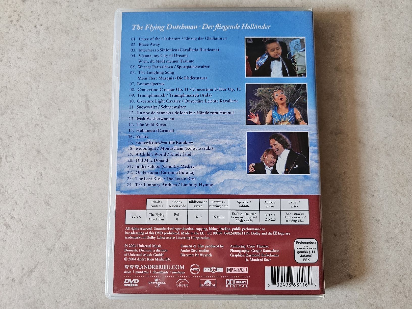 Tutti i DVDs: Andre Rieu  -  Der fliegende Holländer – Usato da Schneisingen venduto da backstore24 1