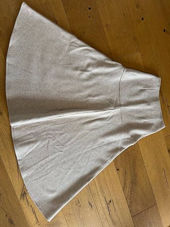 OGL Midi-Schwingrock sandfarben, Grösse XS, Wollmix, wie neu