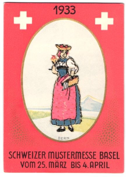 Cartes postales: Stick-AK Basel, Schweizer Mustermesse 19 – D'occasion à Berlin par bartko-reher