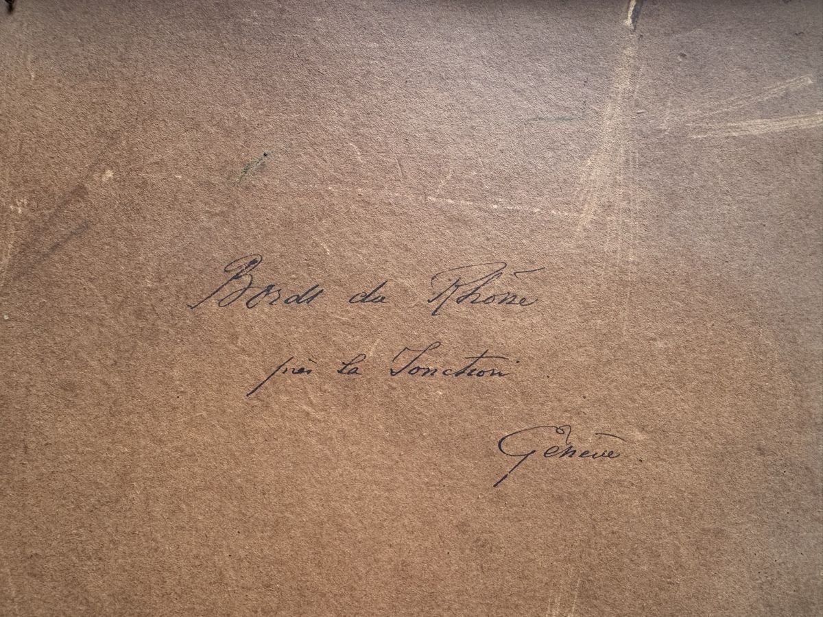 Dipinti: A.Martinet 1899 Le Rhône, La jonction  – Usato da Genève venduto da Atelier.Curio 5