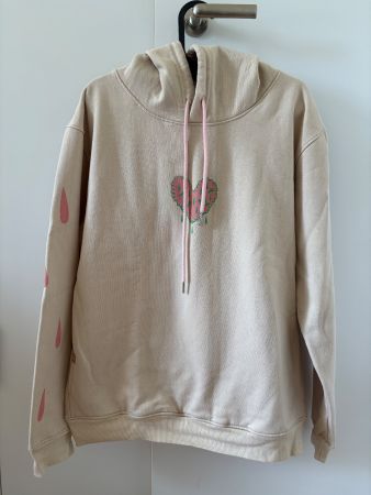 Oversize Hoodie aus peruanischer Baumwolle – Gr. S – Nude