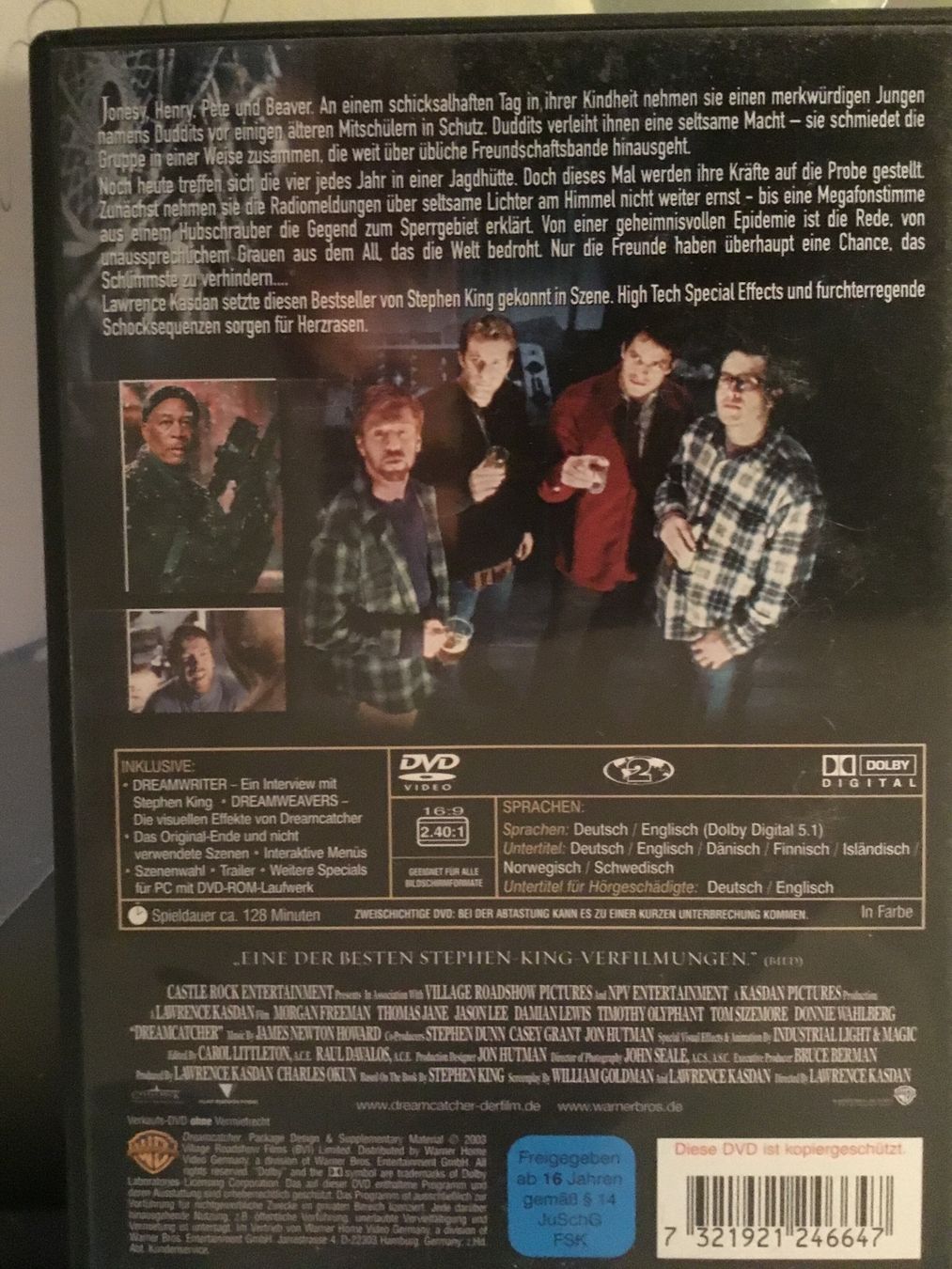 Tutti i DVDs: Dreamcatcher DVD - Stephen King Horror – Usato da Thierachern venduto da sweden08 1