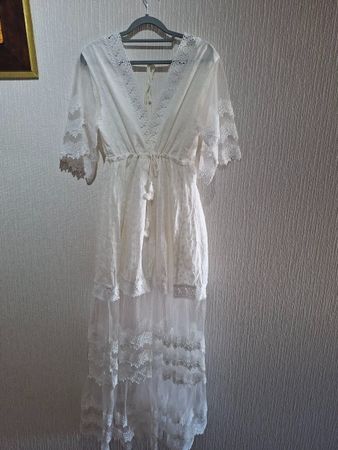 Robe Boho Chic en Broderie Anglaise &Lait (S à L)