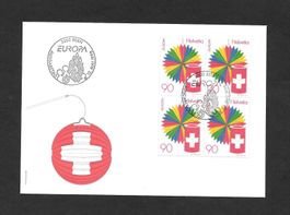 FDC 952 Viererblock Europamarke ET Bern 12.5.1998