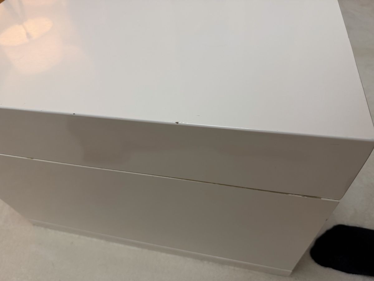 Tavoli: Couchtisch, weiss/Holzoptik, Schublade, Ablage – Usato da Zürich venduto da mar_6smx 4
