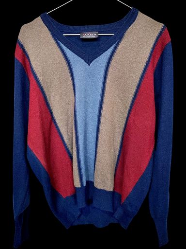 Pullover & Sweatshirts: Jockey International Colorblock V-Ausschnitt Pullover - – Gebraucht aus Zug von vinokilo 1
