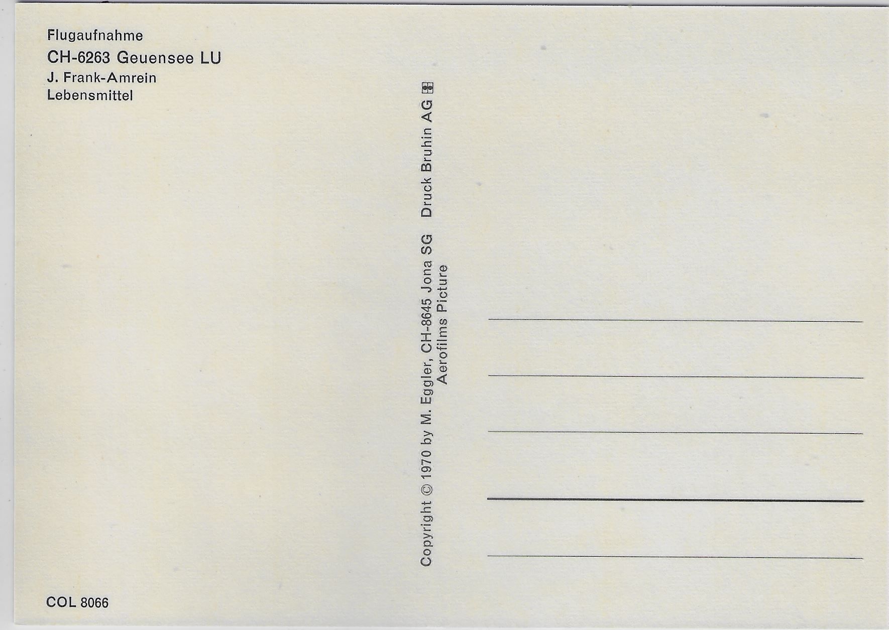 Cartoline postali: Flugaufnahme Geuensee LU – Antico da Ettingen venduto da Kartenplanet 1