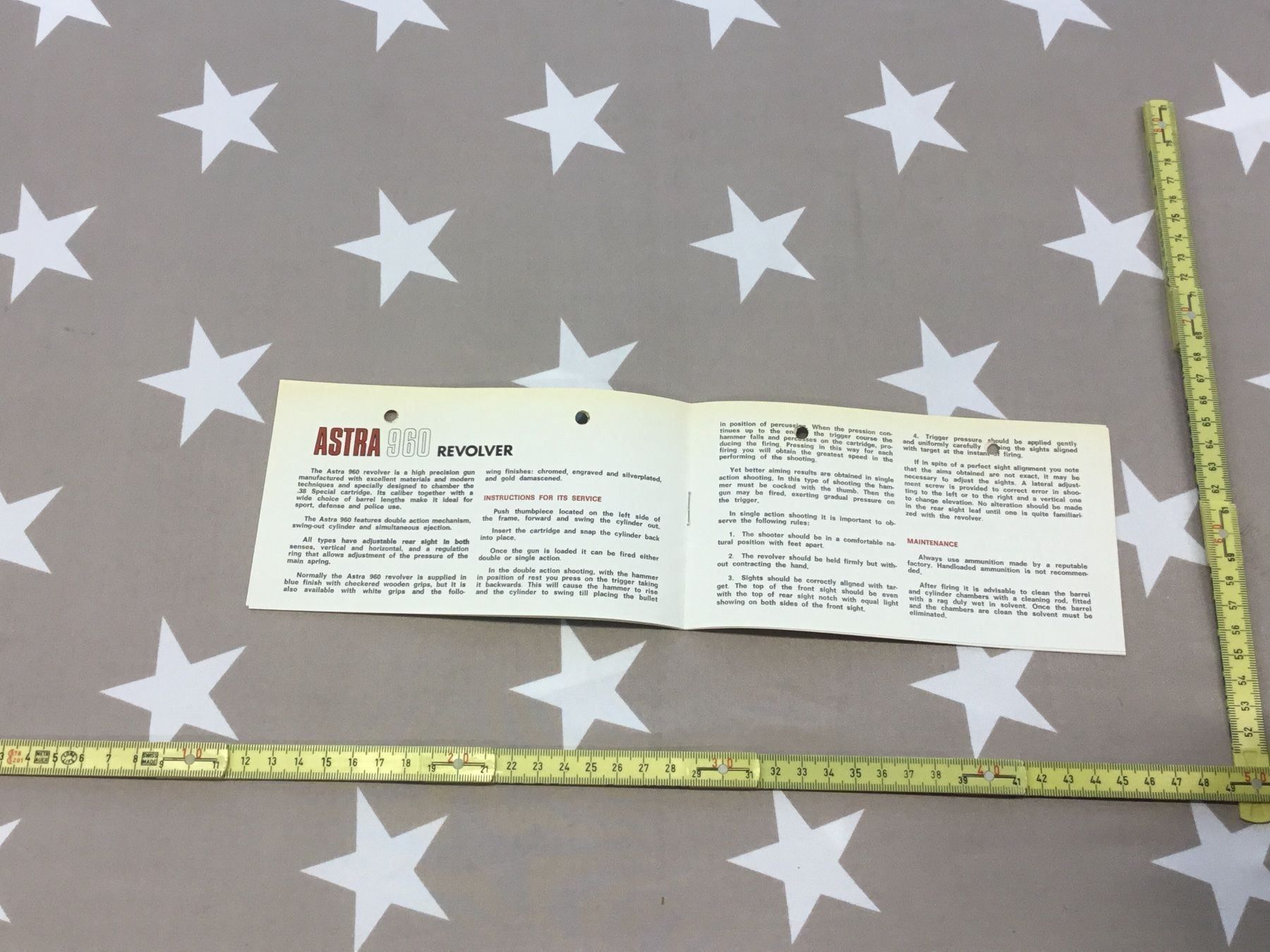 Dokumente: ANLEITUNG REVOLVER ASTRA 960 – Gebraucht aus Cama von anto_a 3