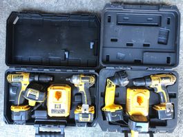 Dewalt kit perceuses, déboulonneuse lumières
