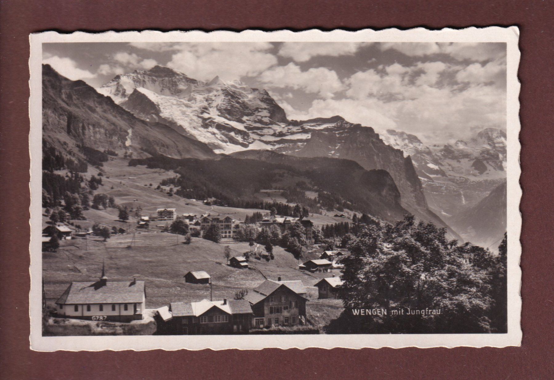 Cartoline postali: WENGEN - jungfrau - 1946 – Usato da Pully venduto da nicecards