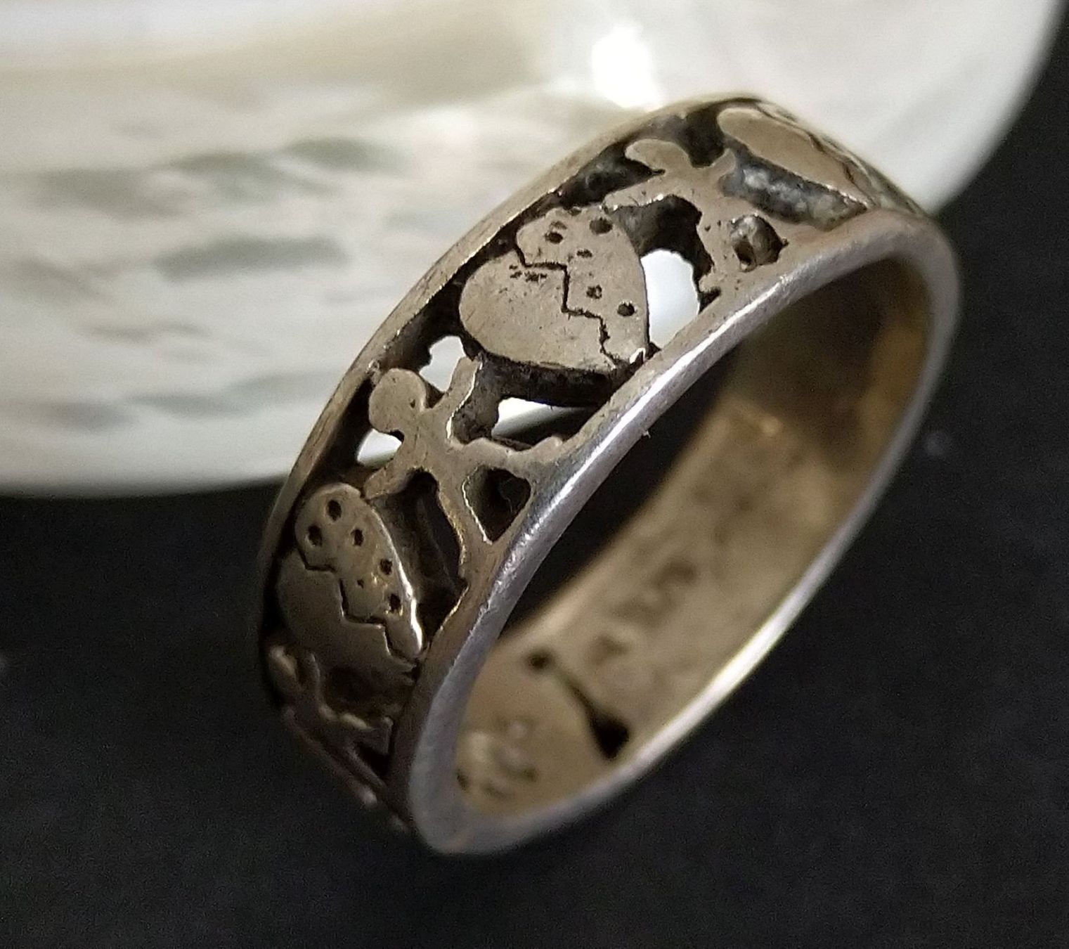 Anelli: HERZ LIEBE RING IN 925 SILBER – Usato da Romanshorn venduto da BoutiqueA