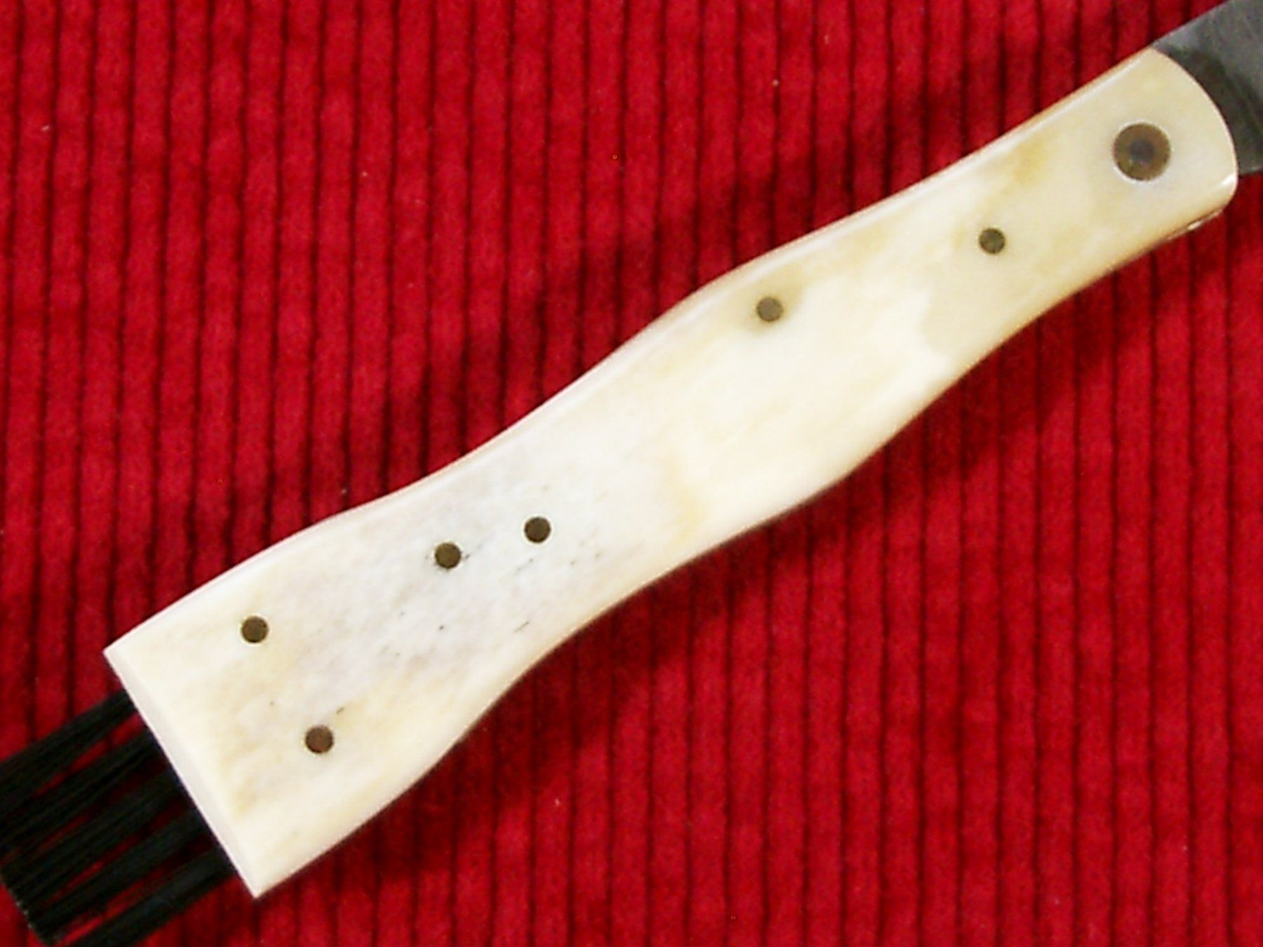 Coltelli tascabile: Pilzmesser Damaststahl-Klinge, Knochen-Griffschalen – Nuovo e nell'imballaggio originale da Laupen ZH venduto da tonisculati 5
