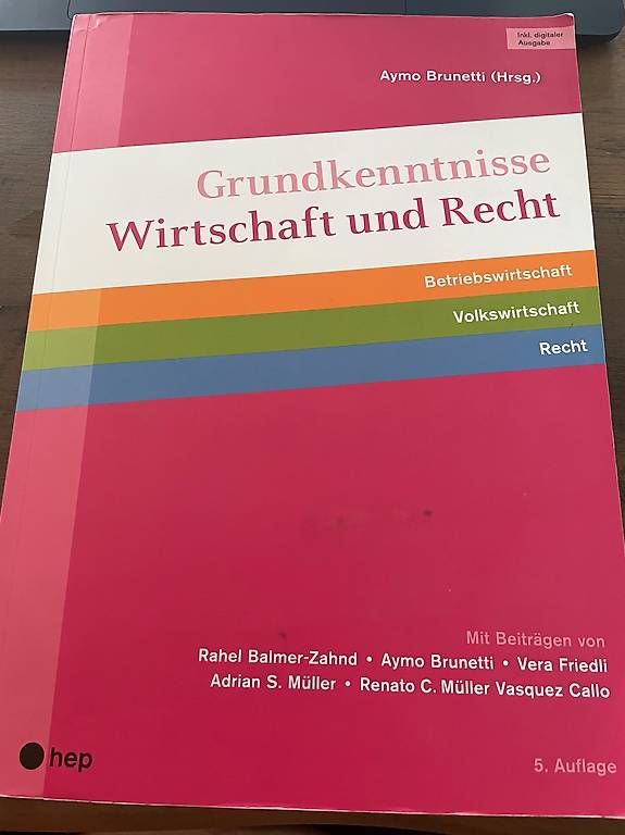 Libri: Grundkenntnisse Wirtschaft und Recht – Usato da Bern venduto da Pullet