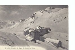 Hospice du Grand St. Bernard en Hiver Julllen Frères