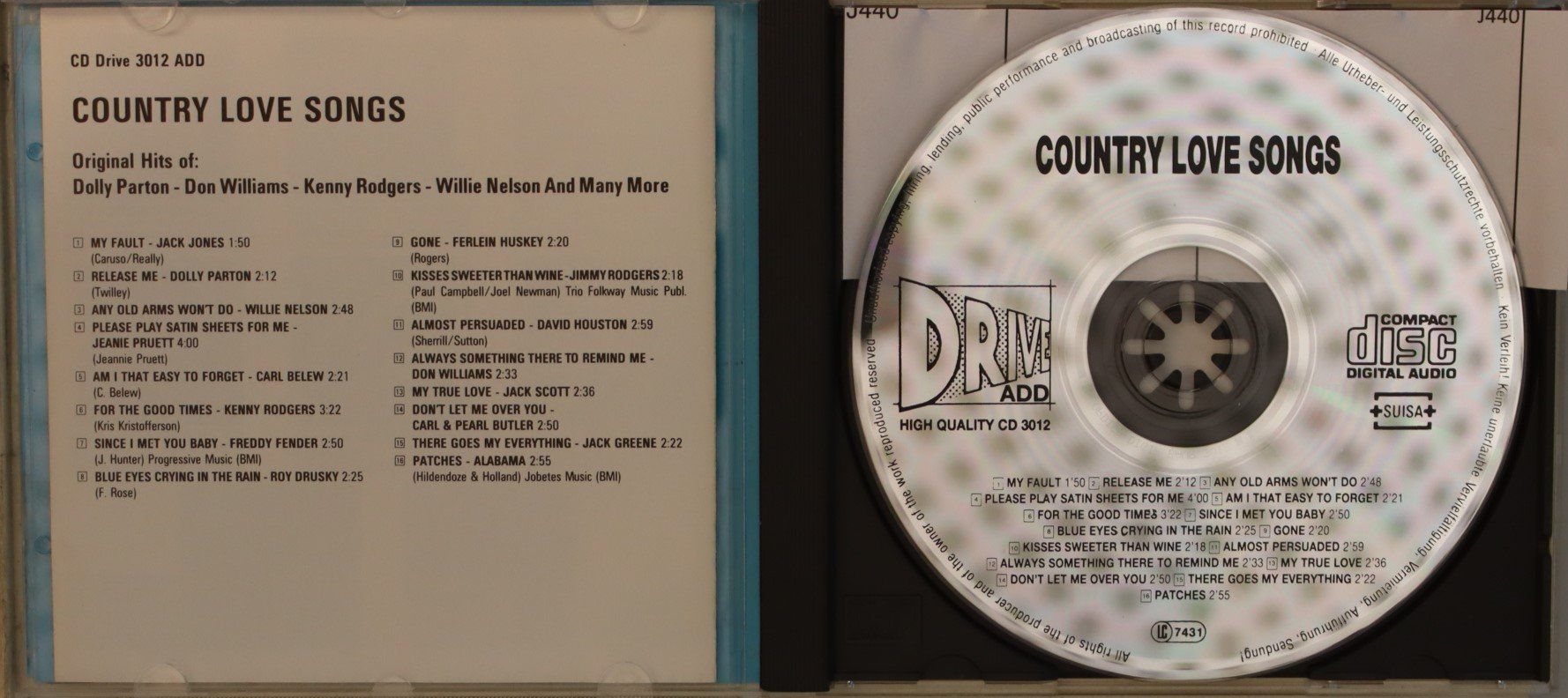 CD: Country Love Songs – Usato da Luzern venduto da CONTENTI 1