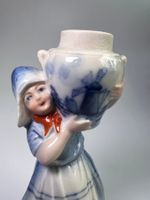MINIATURE VASE*DELFT*RAUENSTEIN FIGUR*HANDGEMALT*BLUECOLOUR*