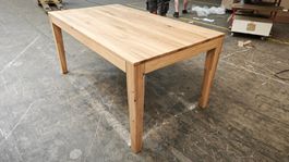 Tisch Eiche massiv ausziehbar, 160x90 + 2x50 cm, Neuwertig