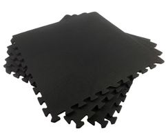 10x Tunturi Schutzmatten, 60x60cm, schwarz