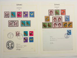 1954 + 1955 Pro Juventute Lot Serien 4er + Briefe Kat. 130.-