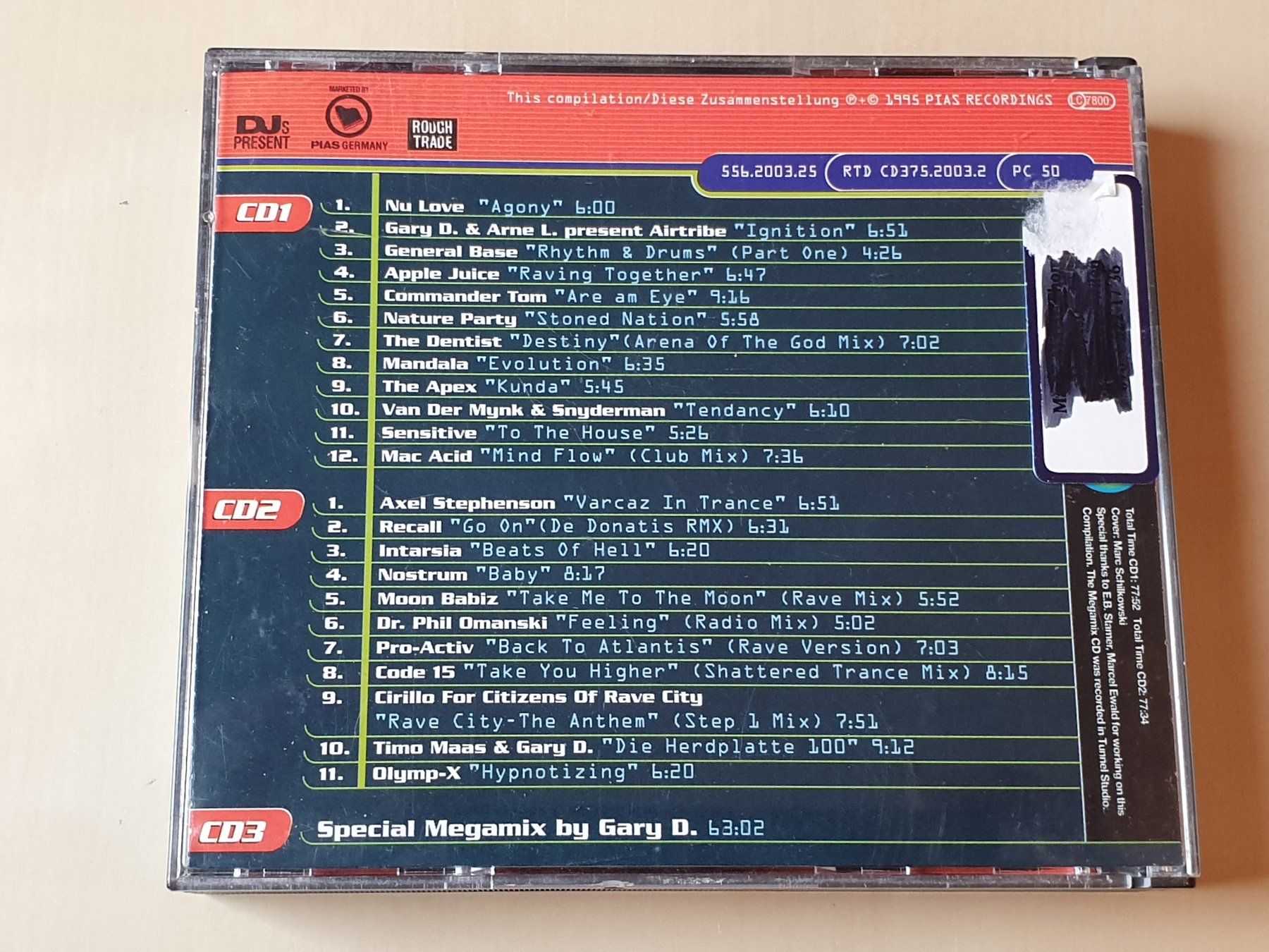 CDs: D. Trance 1 Gary D – D'occasion à Stansstad par collectorsshop 1