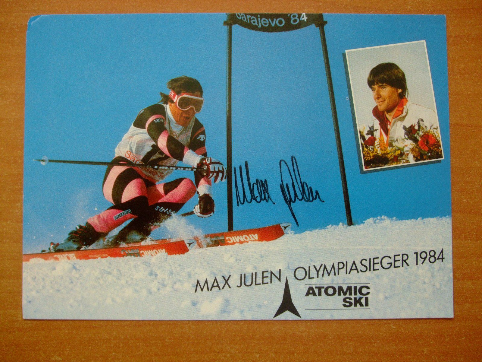 Autografi: MAX JULEN (CH)  AUTOGRAMMKARTE – Usato da Schachen b. Reute venduto da Dzestar