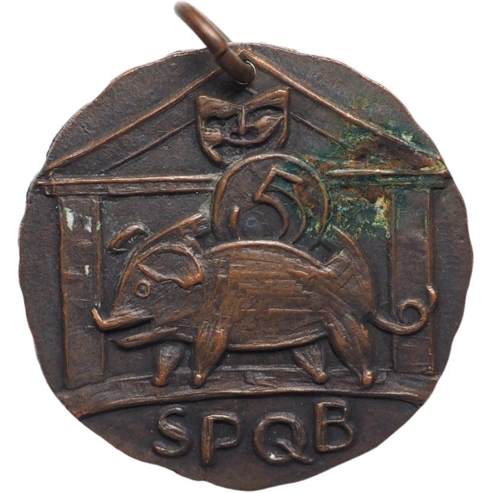 Medaglie: Schweiz Abzeichen Theater Tag Basel 1921 – Usato da Liestal venduto da fibonaccis 1