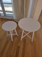 Beistelltisch Set IKEA Kragsta rund weiss sehr gut erhalten