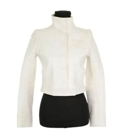 Courrèges Paris Vinyl Jacket, Size 44