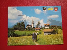 Aeschi Partie mit Kirche Sigriswilergrat Niederhorn