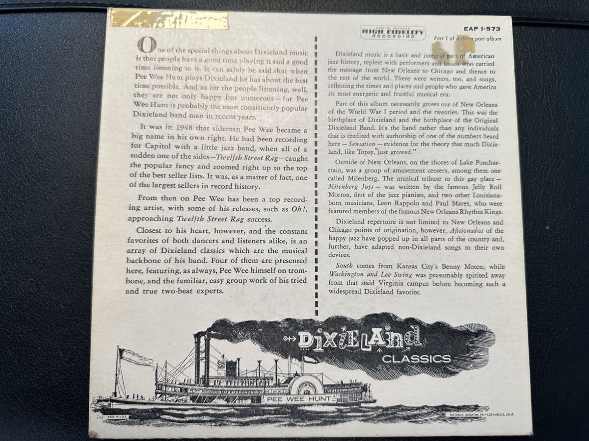 Schallplatten: Pee Wee Hunt Dixieland Classics Part 1 – Gebraucht aus Zollikofen von Taximan89 1