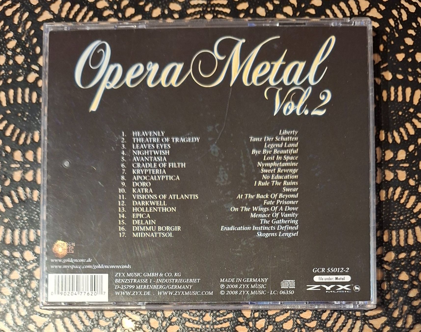 CD: Opera Metal Vol.2, Heavy Metal Compilation CD 2008 – Usato da Schönenberg TG venduto da Gregolino76 1