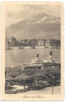 Luzern mit Dampfschiff
