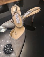 Neu-Jimmy Choo Weiße Leder-Pumps  Luxus-High-Heels